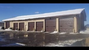 New Commercial Construction Garage Door Installation
